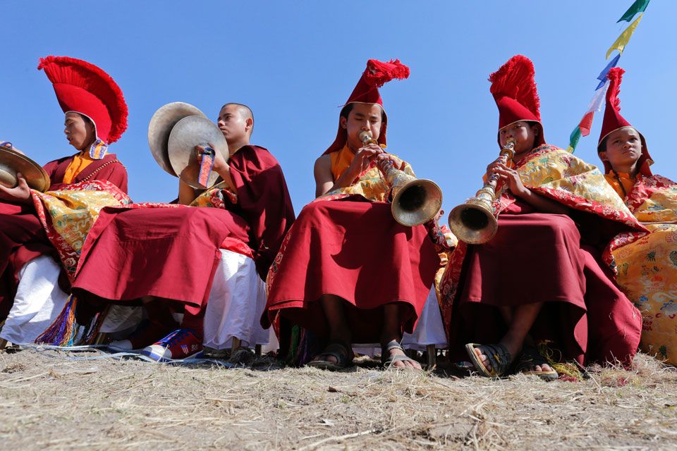 Lhosar prayer flags
