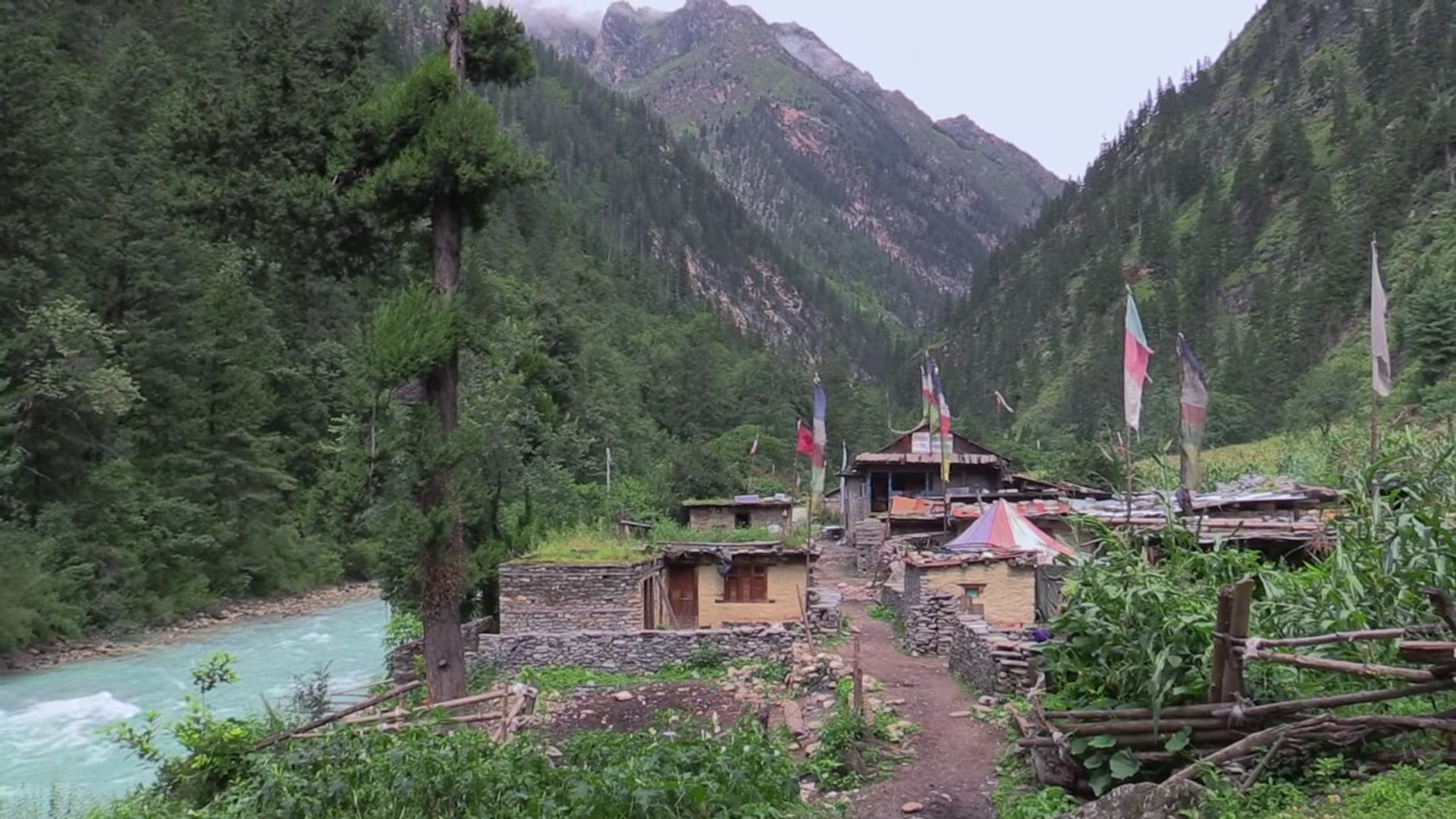 Scenic view of Chhepka with surrounding landscape