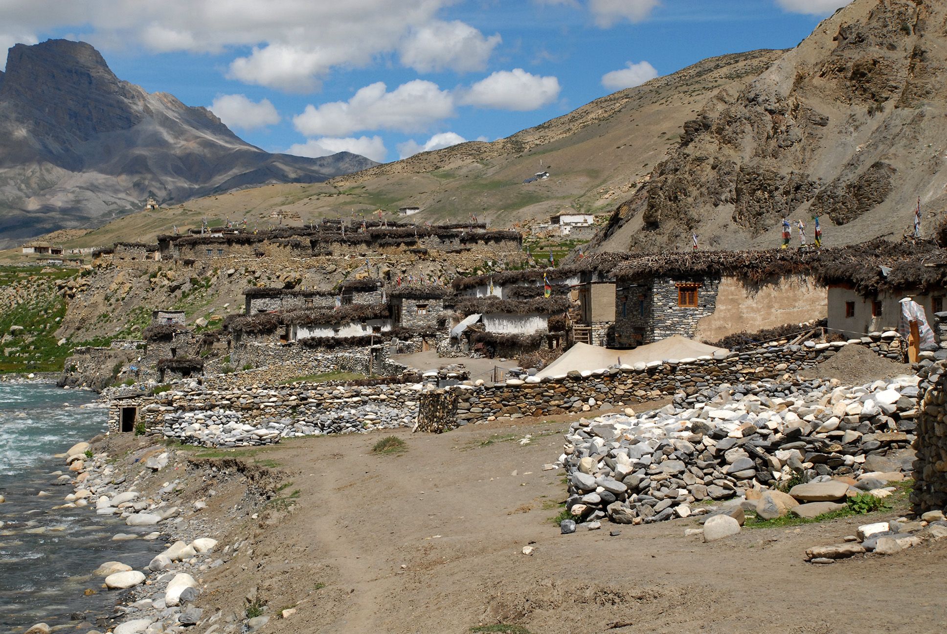 Chharka Bhot village and mountains